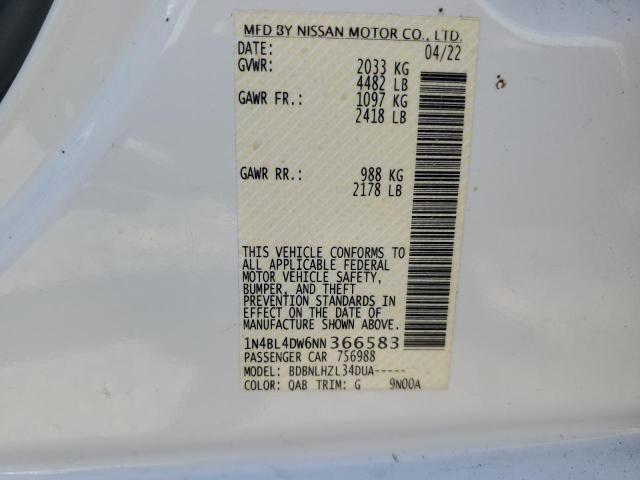 Photo 11 VIN: 1N4BL4DW6NN366583 - NISSAN ALTIMA 