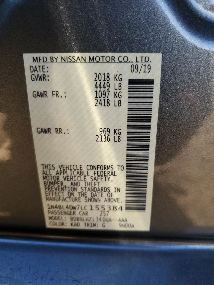 Photo 11 VIN: 1N4BL4DW7LC155384 - NISSAN ALTIMA 