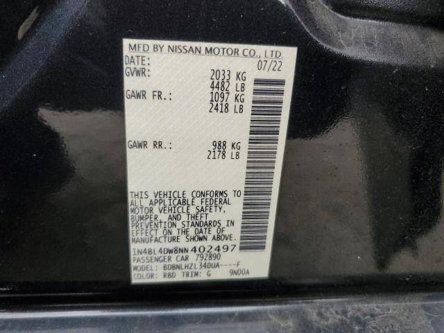 Photo 11 VIN: 1N4BL4DW8NN402497 - NISSAN ALTIMA SV 