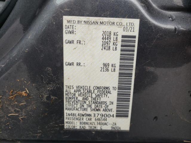 Photo 11 VIN: 1N4BL4DW9MN379004 - NISSAN ALTIMA 