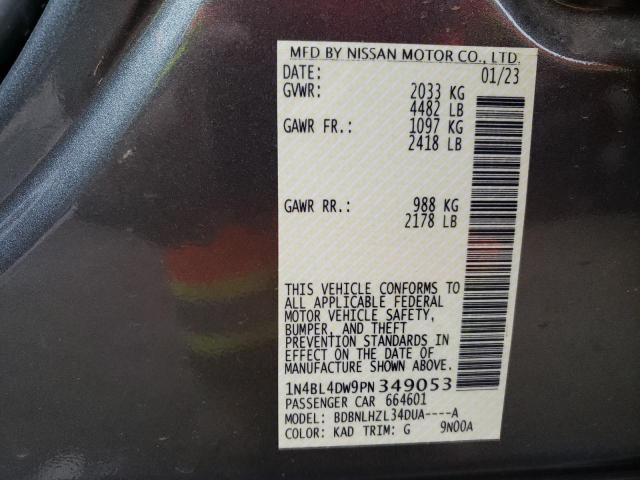 Photo 12 VIN: 1N4BL4DW9PN349053 - NISSAN ALTIMA 