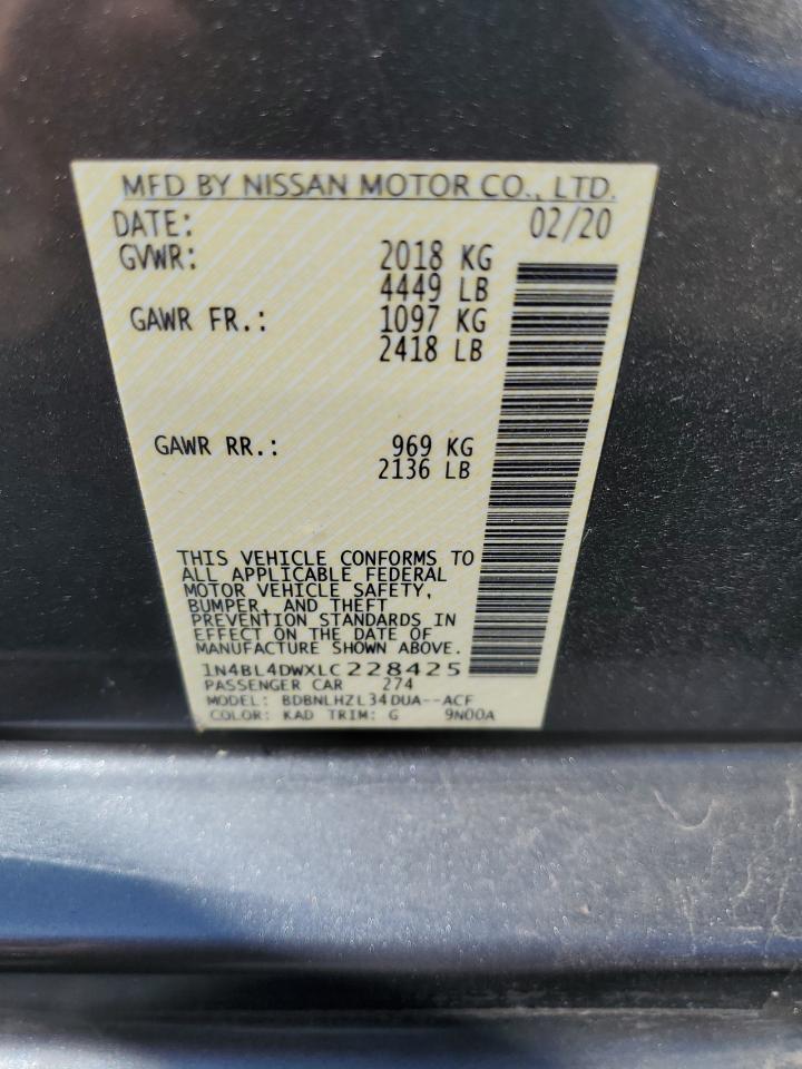 Photo 11 VIN: 1N4BL4DWXLC228425 - NISSAN ALTIMA 