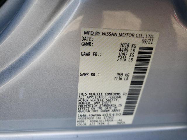 Photo 11 VIN: 1N4BL4DWXMN405450 - NISSAN ALTIMA SV 