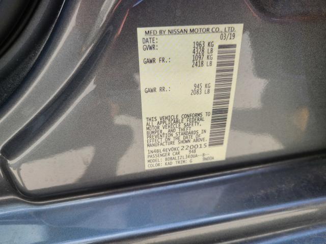 Photo 9 VIN: 1N4BL4EV0KC220015 - NISSAN ALTIMA SL 