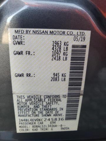 Photo 11 VIN: 1N4BL4EV0KC245836 - NISSAN ALTIMA 