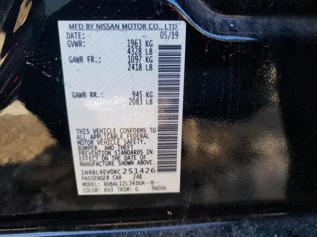 Photo 9 VIN: 1N4BL4EV0KC251426 - NISSAN ALTIMA SL 