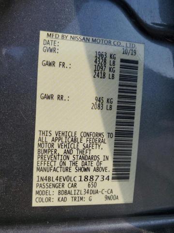 Photo 11 VIN: 1N4BL4EV0LC188734 - NISSAN ALTIMA 