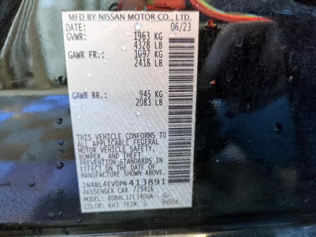 Photo 12 VIN: 1N4BL4EV0PN413891 - NISSAN ALTIMA SL 