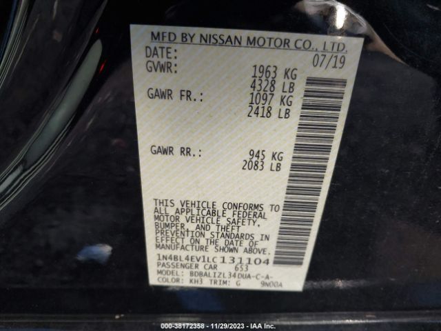 Photo 8 VIN: 1N4BL4EV1LC131104 - NISSAN ALTIMA 