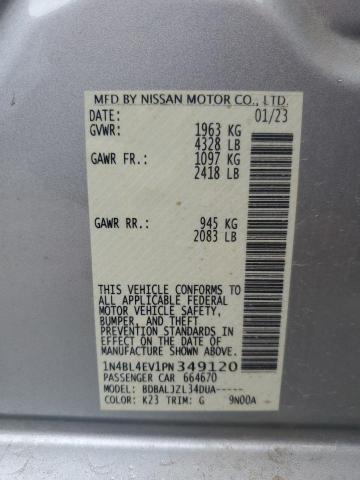 Photo 12 VIN: 1N4BL4EV1PN349120 - NISSAN ALTIMA 