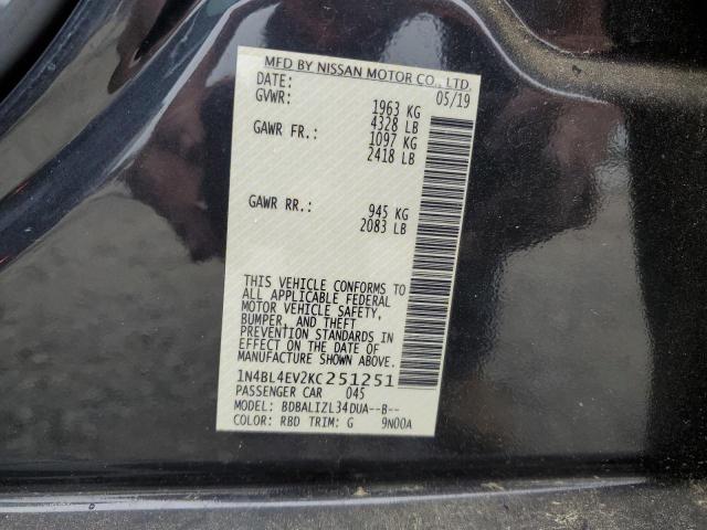 Photo 11 VIN: 1N4BL4EV2KC251251 - NISSAN ALTIMA 