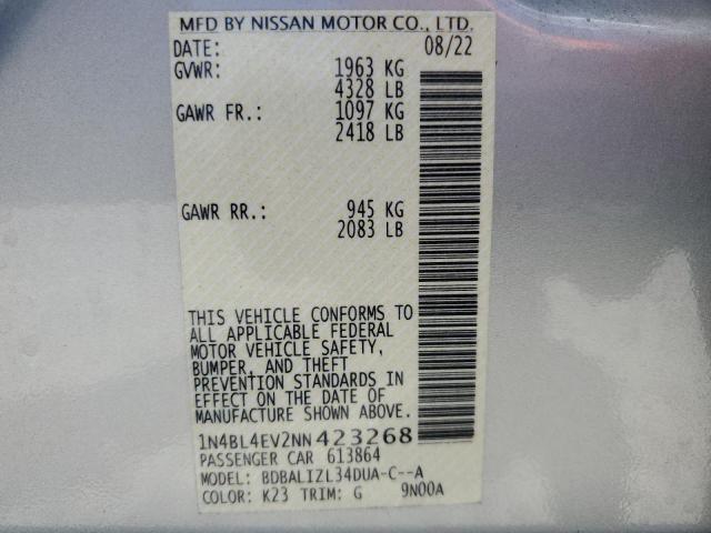 Photo 11 VIN: 1N4BL4EV2NN423268 - NISSAN ALTIMA 