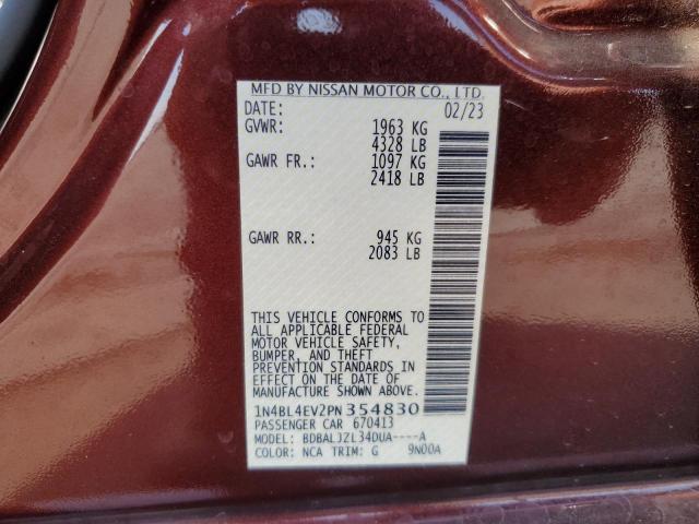 Photo 12 VIN: 1N4BL4EV2PN354830 - NISSAN ALTIMA SL 