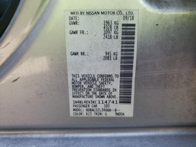 Photo 9 VIN: 1N4BL4EV3KC114741 - NISSAN ALTIMA SL 