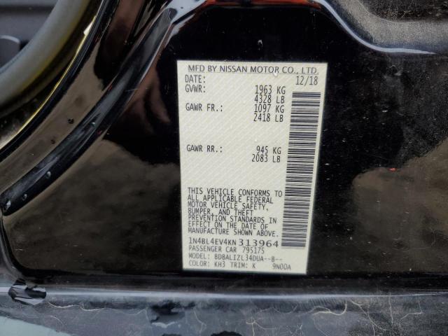 Photo 9 VIN: 1N4BL4EV4KN313964 - NISSAN ALTIMA SL 