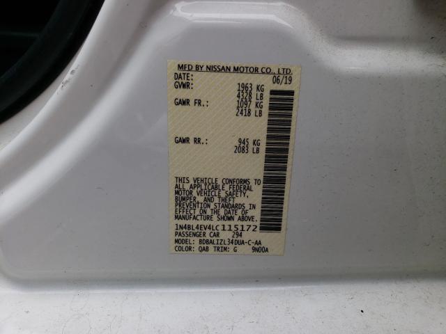 Photo 9 VIN: 1N4BL4EV4LC115172 - NISSAN ALTIMA SL 