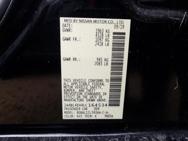 Photo 9 VIN: 1N4BL4EV4LC164534 - NISSAN ALTIMA SL 