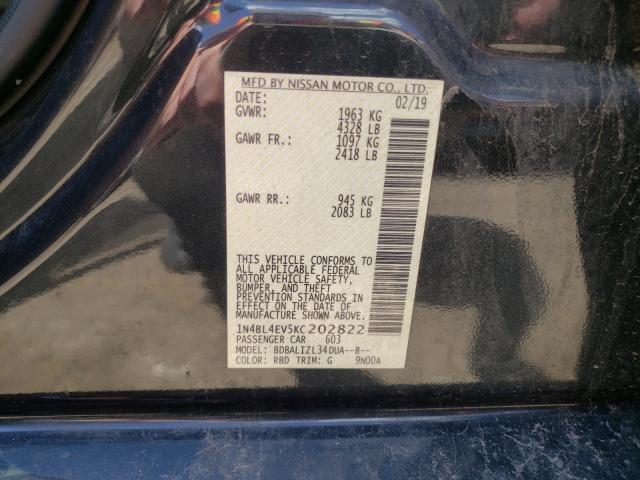 Photo 9 VIN: 1N4BL4EV5KC202822 - NISSAN ALTIMA SL 