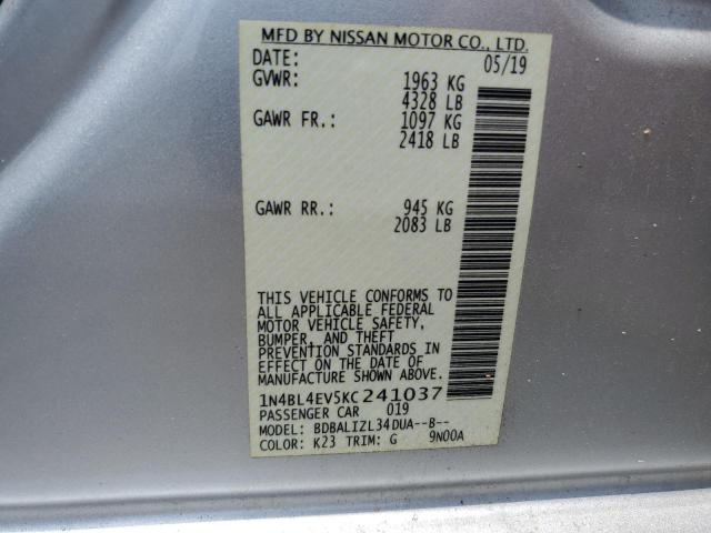 Photo 11 VIN: 1N4BL4EV5KC241037 - NISSAN ALTIMA SL 