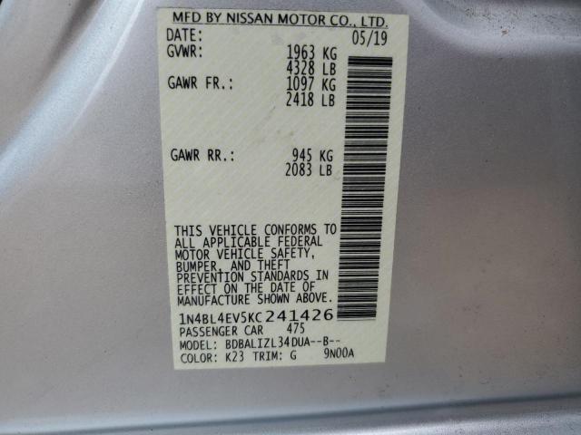 Photo 11 VIN: 1N4BL4EV5KC241426 - NISSAN ALTIMA SL 