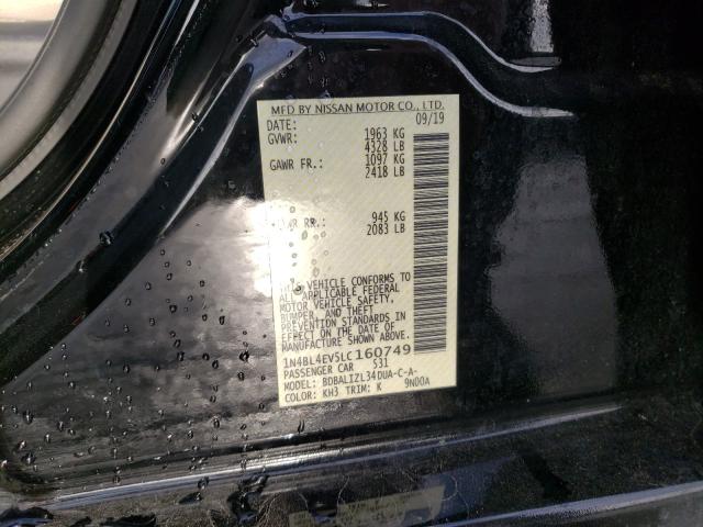 Photo 9 VIN: 1N4BL4EV5LC160749 - NISSAN ALTIMA SL 