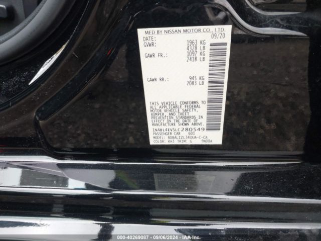 Photo 8 VIN: 1N4BL4EV5LC280549 - NISSAN ALTIMA 