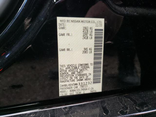 Photo 11 VIN: 1N4BL4EV5MN331232 - NISSAN ALTIMA SL 