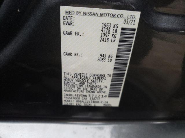 Photo 9 VIN: 1N4BL4EV5MN371214 - NISSAN ALTIMA SL 