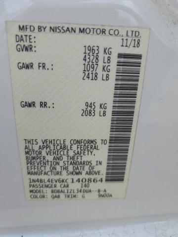 Photo 11 VIN: 1N4BL4EV6KC140864 - NISSAN ALTIMA SL 