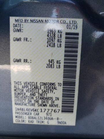 Photo 9 VIN: 1N4BL4EV6KC177767 - NISSAN ALTIMA SL 