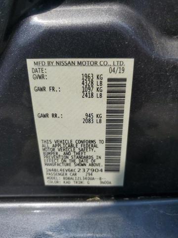 Photo 12 VIN: 1N4BL4EV6KC237904 - NISSAN ALTIMA SL 