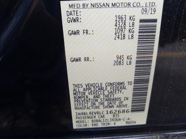 Photo 9 VIN: 1N4BL4EV6LC162686 - NISSAN ALTIMA SL 