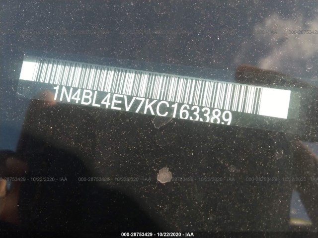 Photo 8 VIN: 1N4BL4EV7KC163389 - NISSAN ALTIMA 