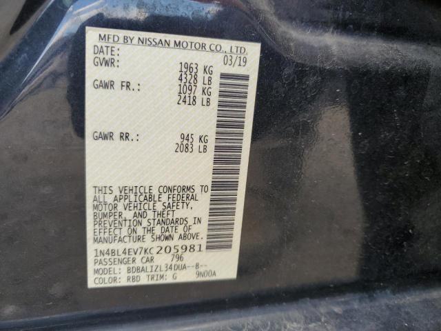 Photo 11 VIN: 1N4BL4EV7KC205981 - NISSAN ALTIMA SL 