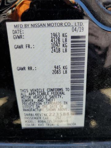 Photo 11 VIN: 1N4BL4EV7KC223588 - NISSAN ALTIMA 