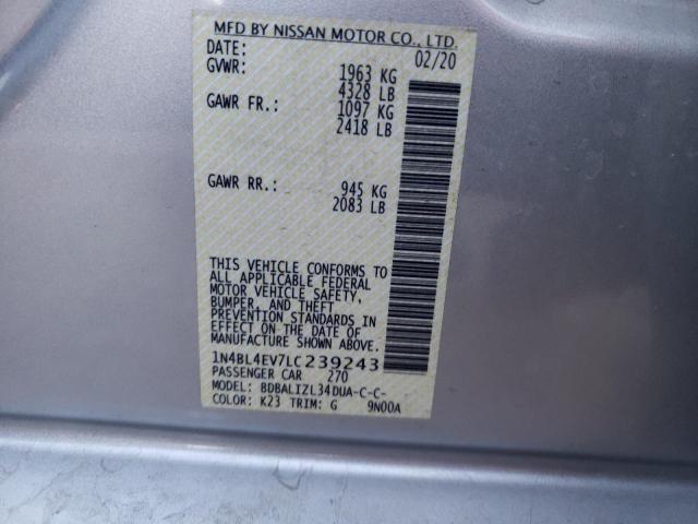 Photo 12 VIN: 1N4BL4EV7LC239243 - NISSAN ALTIMA 