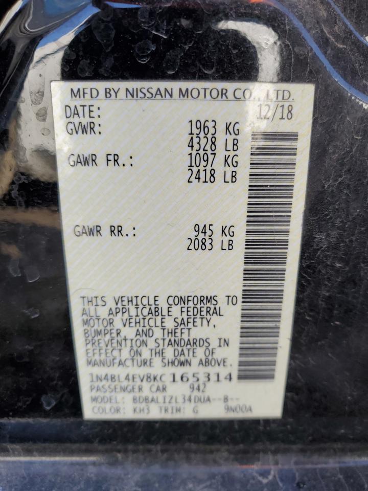 Photo 11 VIN: 1N4BL4EV8KC165314 - NISSAN ALTIMA 