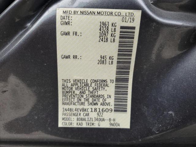 Photo 11 VIN: 1N4BL4EV8KC181609 - NISSAN ALTIMA SL 