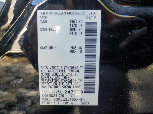 Photo 11 VIN: 1N4BL4EV8KC247429 - NISSAN ALTIMA SL 