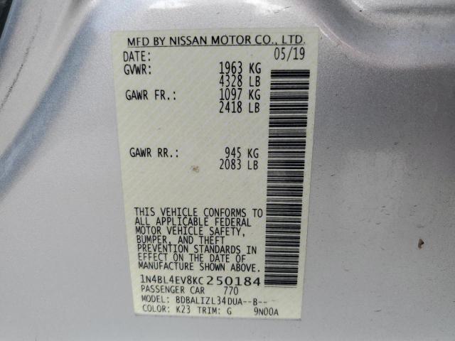 Photo 11 VIN: 1N4BL4EV8KC250184 - NISSAN ALTIMA SL 