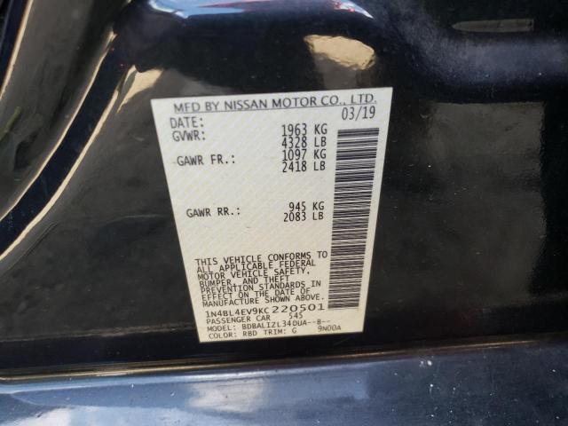 Photo 11 VIN: 1N4BL4EV9KC220501 - NISSAN ALTIMA 