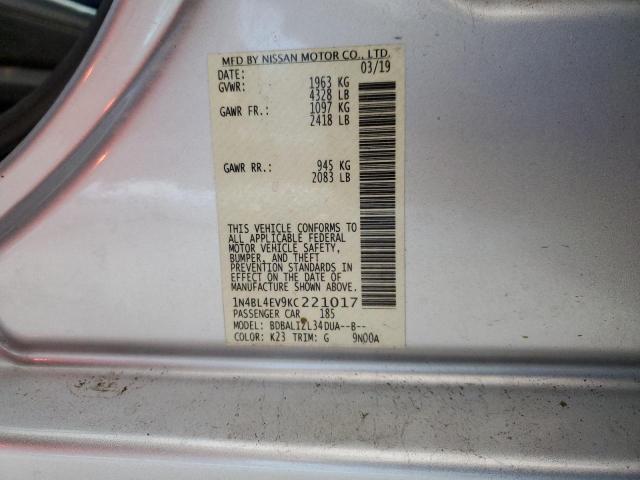 Photo 11 VIN: 1N4BL4EV9KC221017 - NISSAN ALTIMA SL 