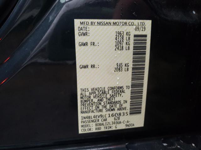 Photo 9 VIN: 1N4BL4EV9LC160835 - NISSAN ALTIMA SL 