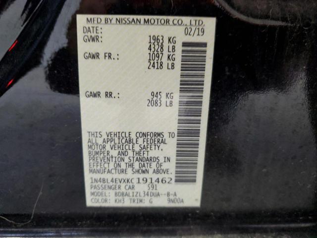 Photo 11 VIN: 1N4BL4EVXKC191462 - NISSAN ALTIMA SL 