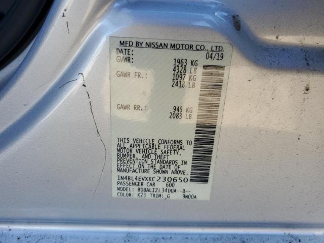 Photo 11 VIN: 1N4BL4EVXKC230650 - NISSAN ALTIMA 