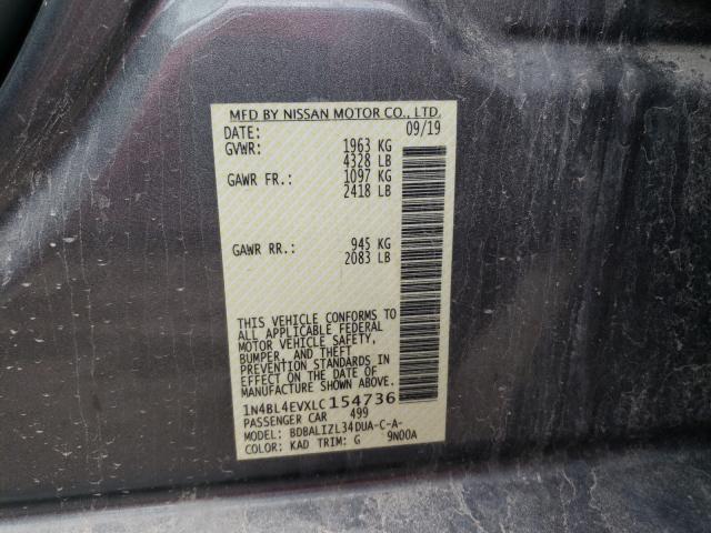 Photo 9 VIN: 1N4BL4EVXLC154736 - NISSAN ALTIMA SL 