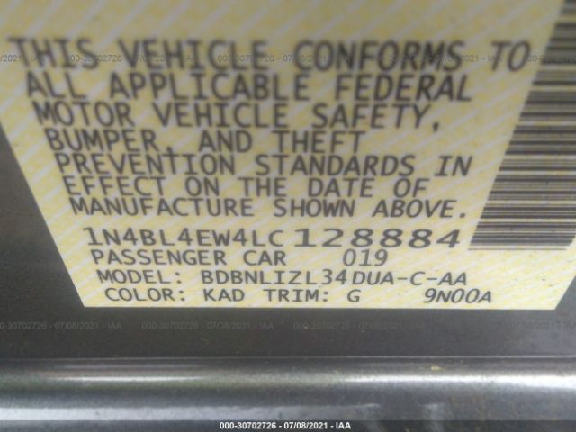 Photo 8 VIN: 1N4BL4EW4LC128884 - NISSAN ALTIMA 