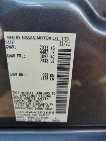 Photo 11 VIN: 1N4BL4EW4NN303688 - NISSAN ALTIMA SL 