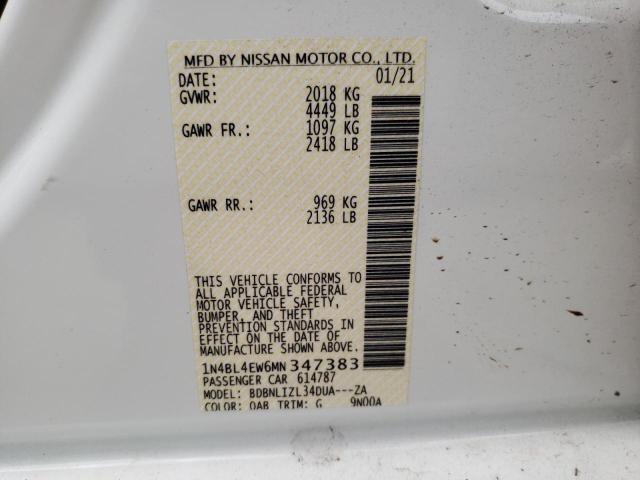 Photo 12 VIN: 1N4BL4EW6MN347383 - NISSAN ALTIMA SL 