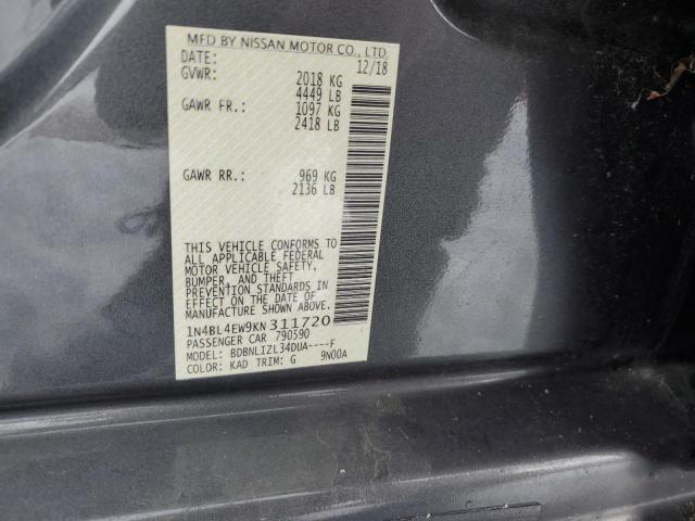 Photo 11 VIN: 1N4BL4EW9KN311720 - NISSAN ALTIMA 